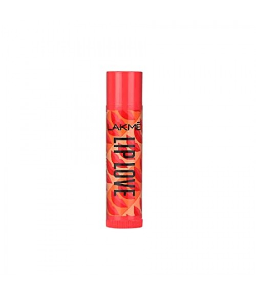 Lakme Lip Love Chapstick Apricot SPF 15, 4.5g ,Tinted Lip Balm for 22 hour moisturised lips